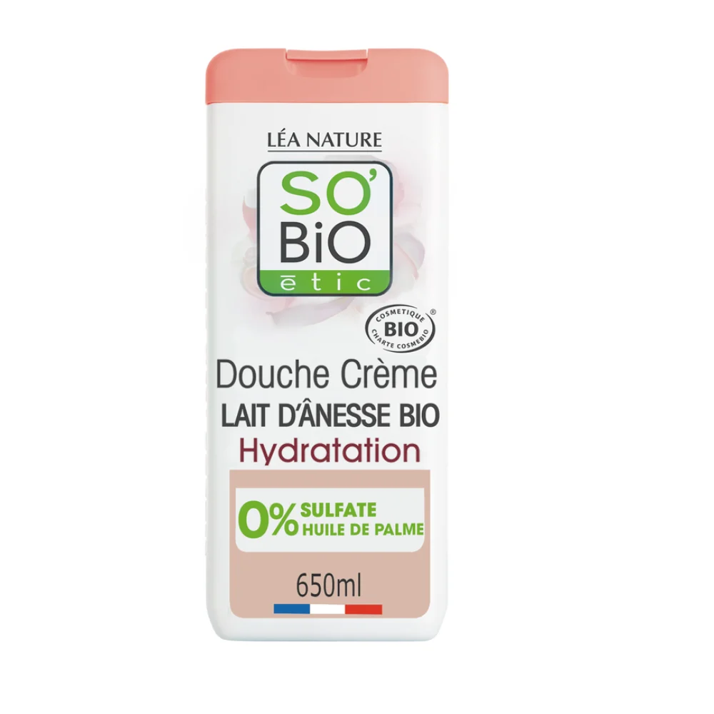LÉa nature so bio étic Doccia Crema al Latte d'Asina, 650 ml