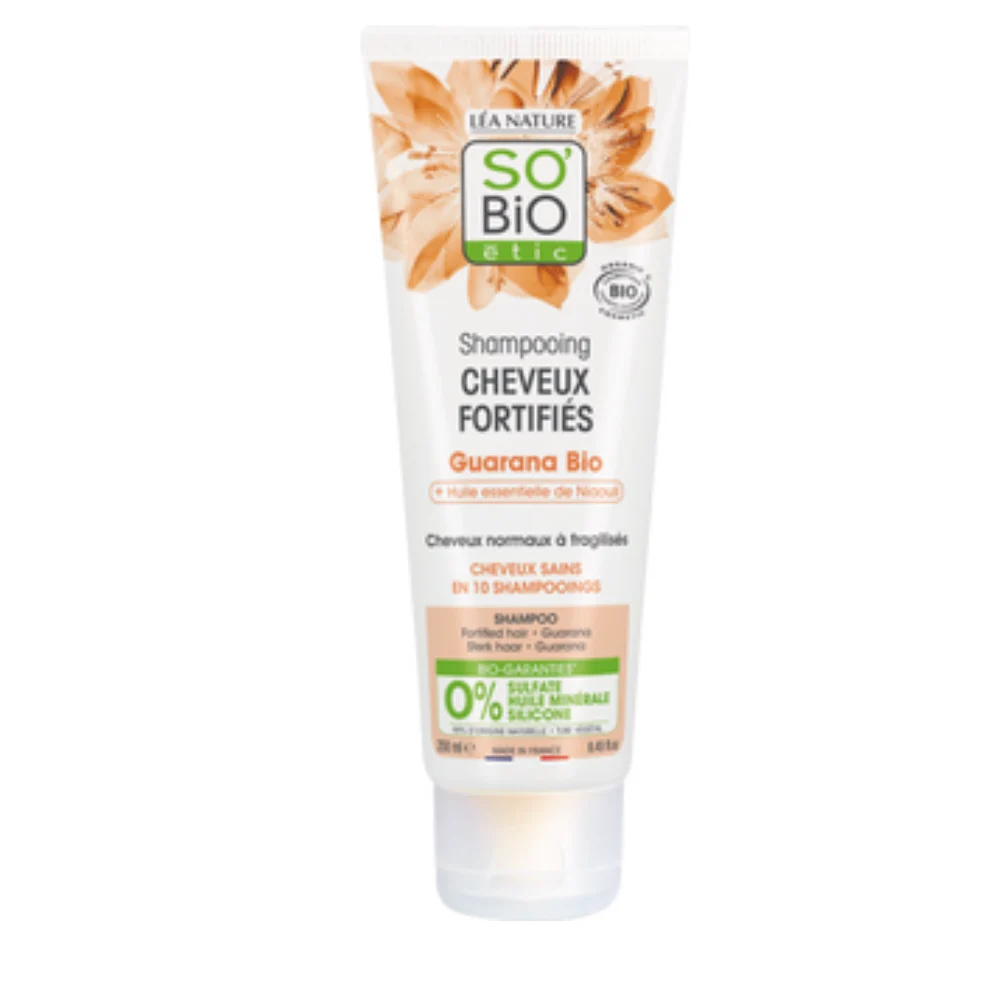 LÉa nature so bio étic Shampoo Fortificante Niaouli & Guaranà, 250 ml