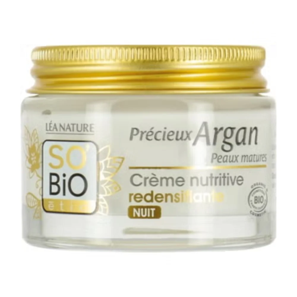 LÉa nature so bio étic Précieux Argan - Crema Notte Rassodante, 50 ml