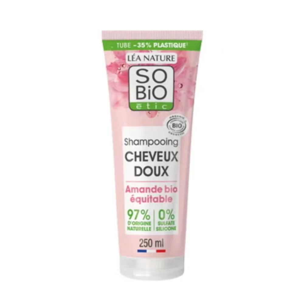 LÉa nature so bio étic Shampoo Latte di Mandorle e Proteine del Riso, 250 ml