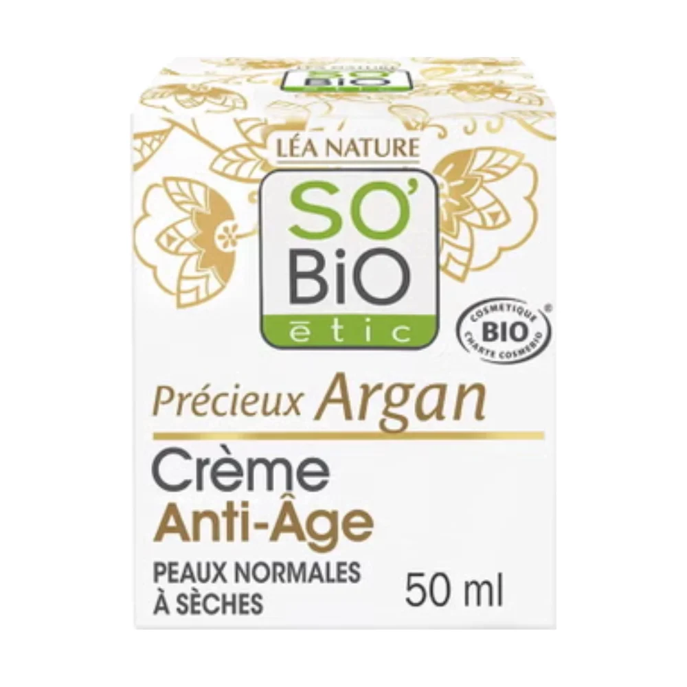 LÉa nature so bio étic Précieux Argan - Crema Viso Giorno Anti Aging, 50 ml