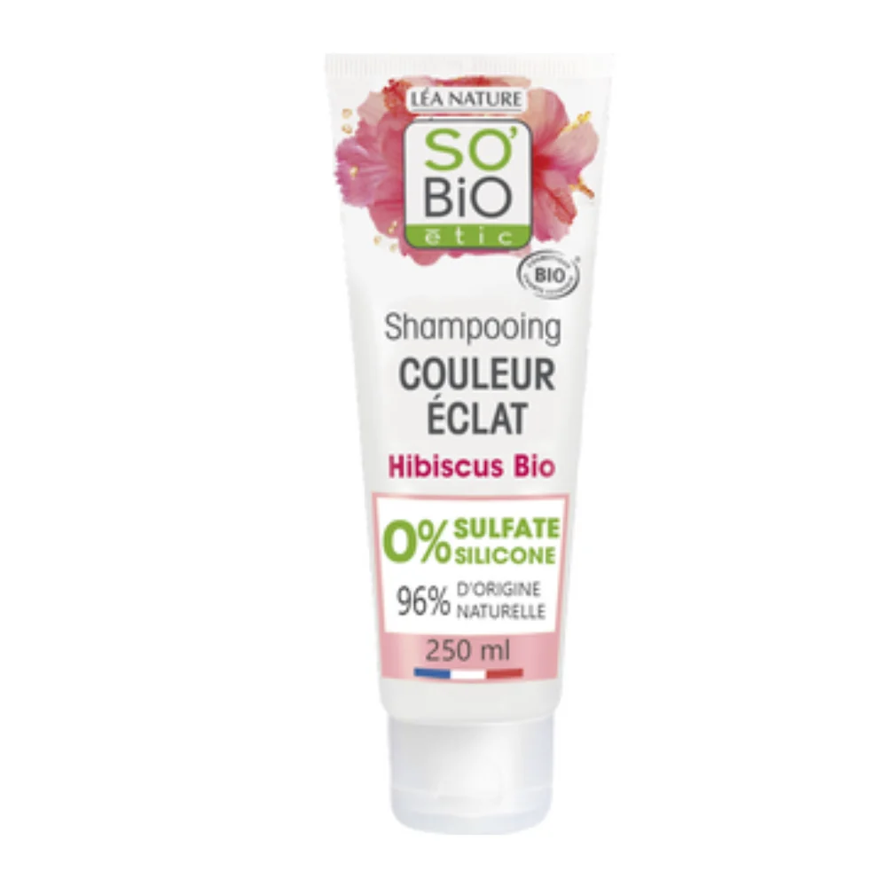 LÉa nature so bio étic Shampoo Lucidante con Ibisco Bio, 250 ml