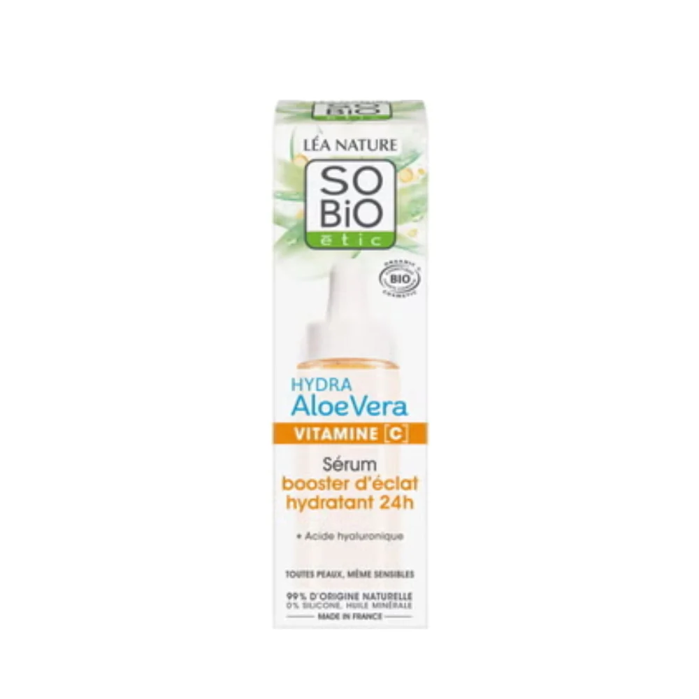 LÉa nature so bio étic Hydra Aloe Vera - Siero Idratante alla Vitamina C, 30 ml