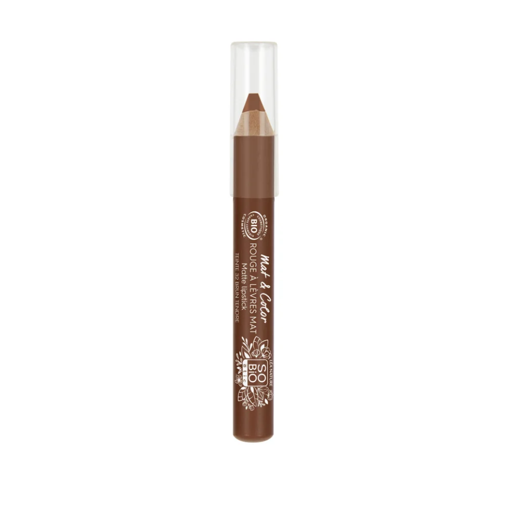 LÉa nature so bio étic Mat & Colour Rossetto Jumbo 32 Brun tendre (2 g)