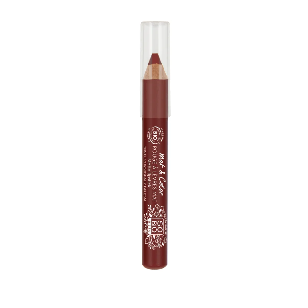 LÉa nature so bio étic Mat & Colour Rossetto Jumbo 30 Bordeaux délicat (2 g)