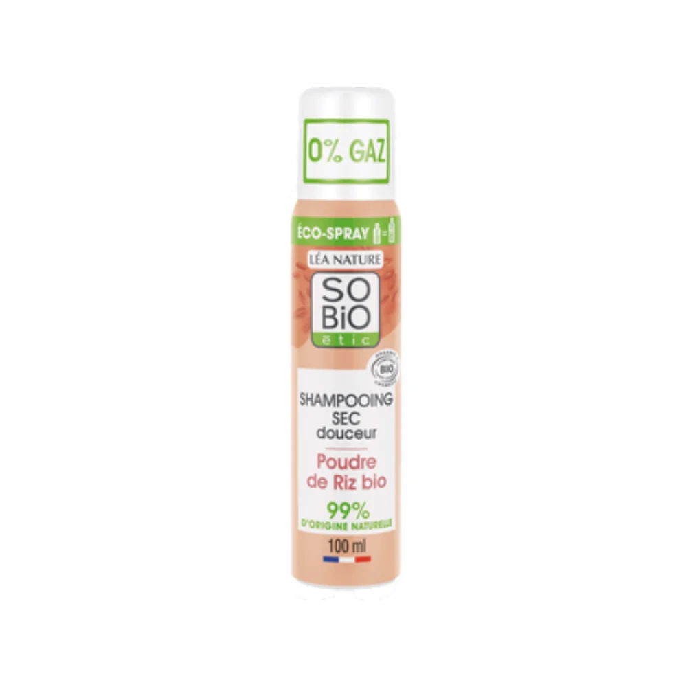 LÉa nature so bio étic Shampoo Secco Delicato con Polvere di Riso Bio, 100 ml