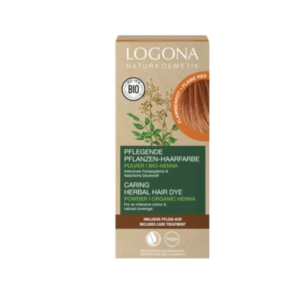 Logona Tinta Vegetale Rosso Fuoco, da 100 g