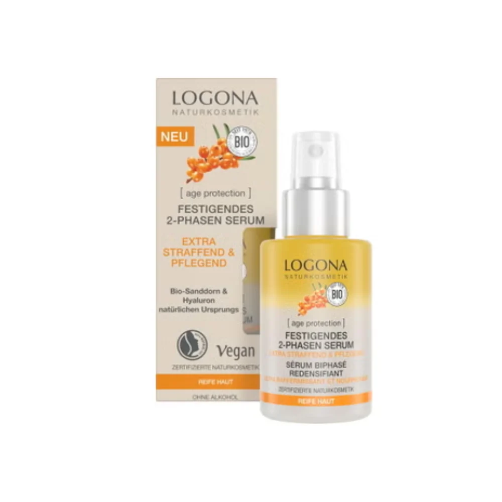 Logona Age Protection Siero Bifasico Extra Rassodante e Nutriente, 30 ml