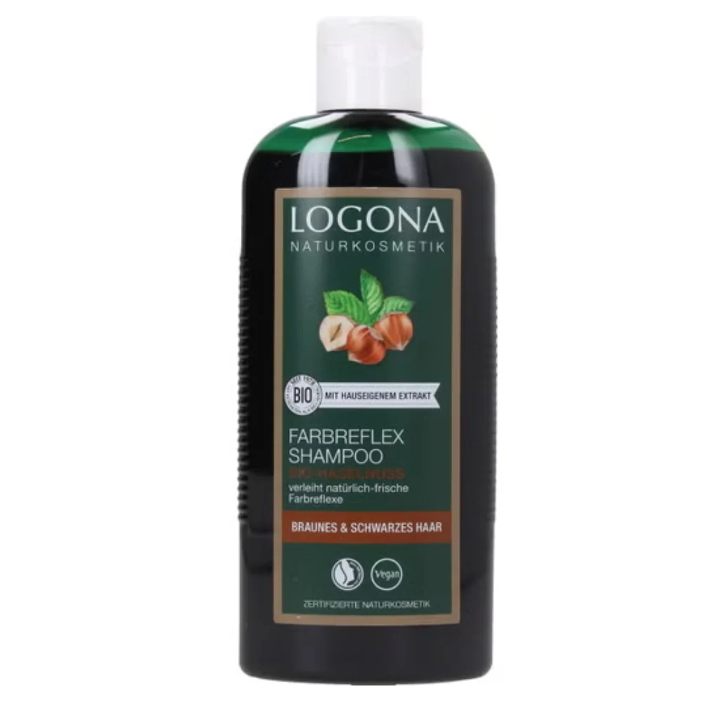Logona Shampoo Riflessante - Capelli Neri E Marroni, 250 Ml