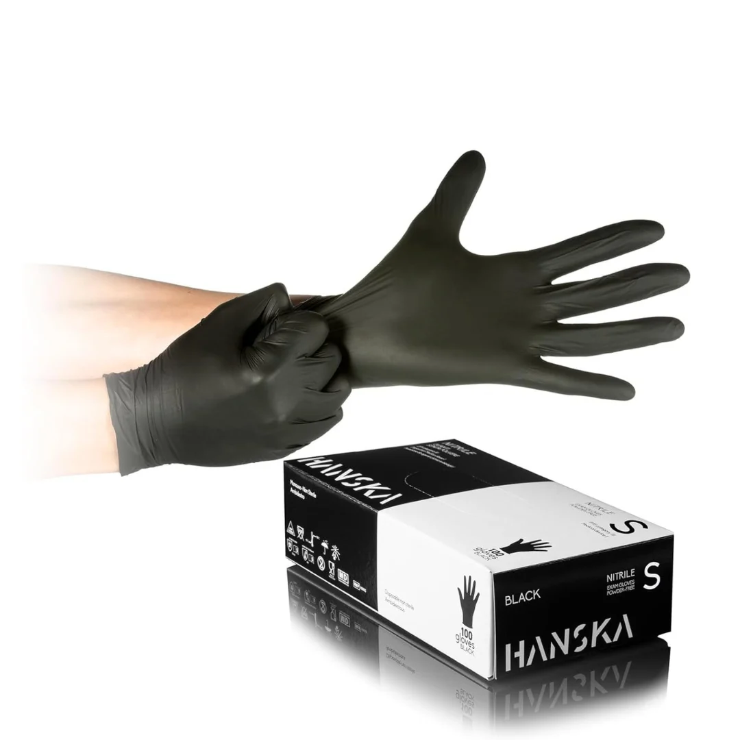 HANSKA GUANTI IN NITRILE SENZA POLVERE M 100PZ