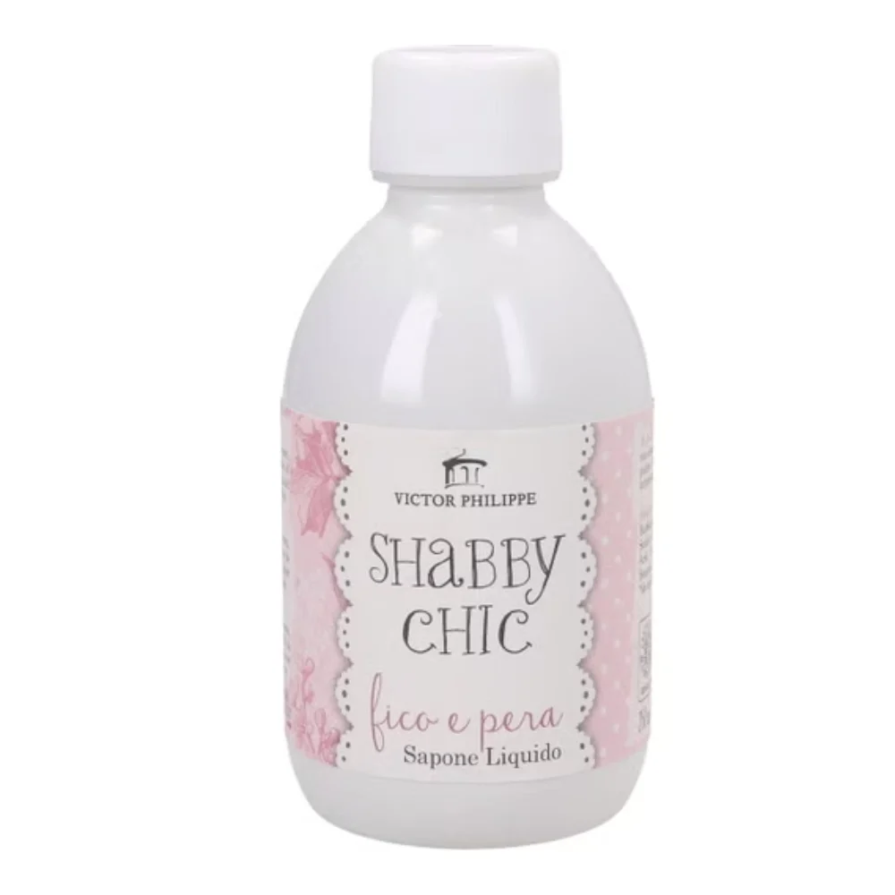 Victor Philippe Shabby Chic Sapone Liquido Fico & Pera Bio, 250 Ml