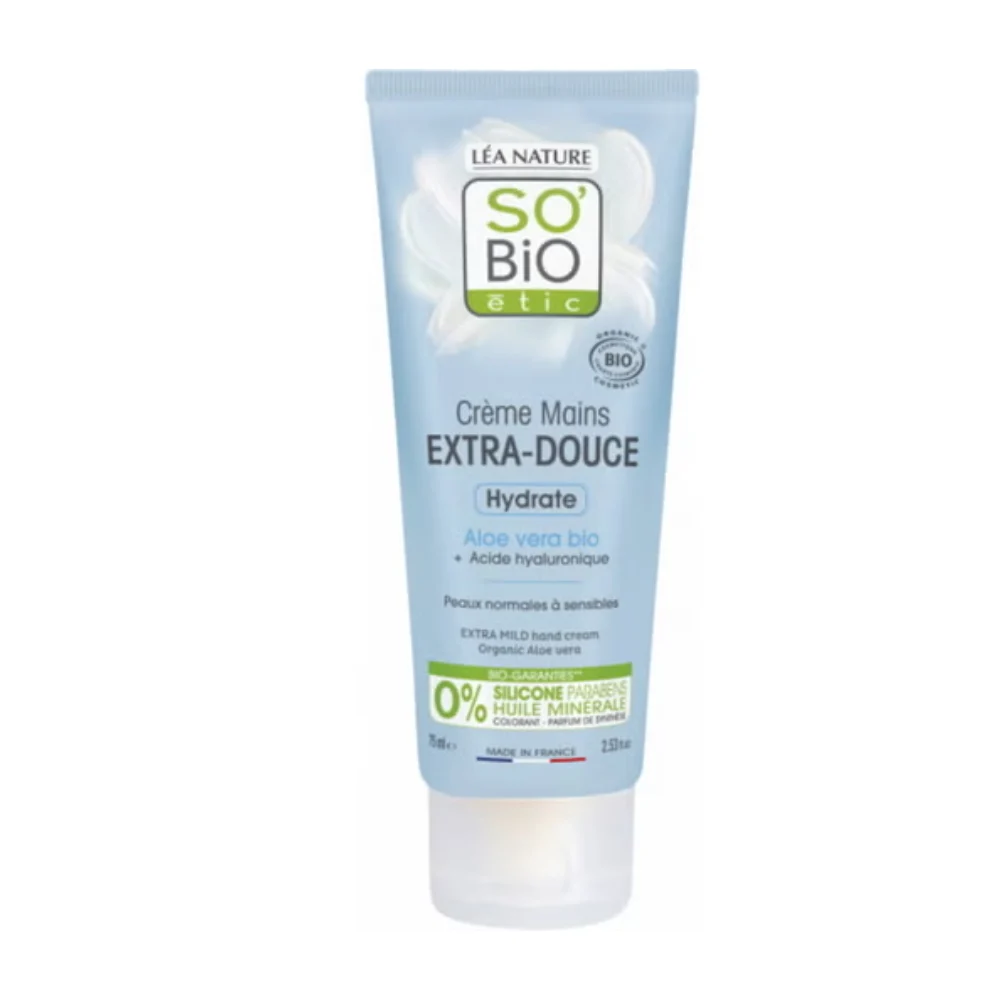 Léa Nature So Bio Étic Crema Mani Extra Delicata All'Aloe Bio, 75 Ml