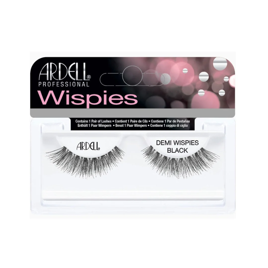 ARDELL DEMI WISPIES INVISIBANDS BLK