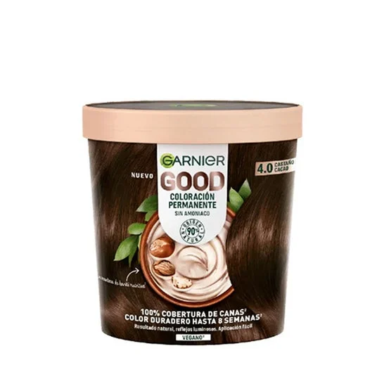 Garnier Good Coloración Permanente Nro 4.0 Castaño Cacao 217ml