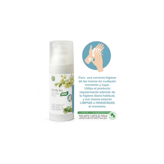 Santiveri Family Bio Tea Tree Aloe Gel igiene mani 50ml