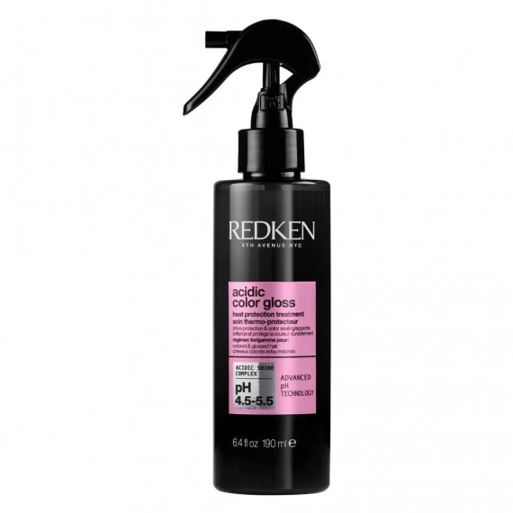 Redken Acidic Color Gloss Heat Protection Treatment 190ml - spray termoprotettivo capelli colorati con meches