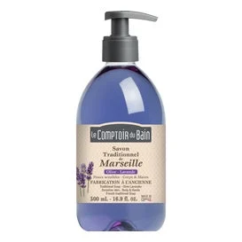 LE COMPTOIR DU BAIN Soap Traditionne de Marseille OLIVE-LAVANDE flacone da 500 ml
