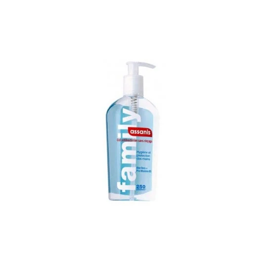 Gel per le mani antibatterico della famiglia Assanis 250ml