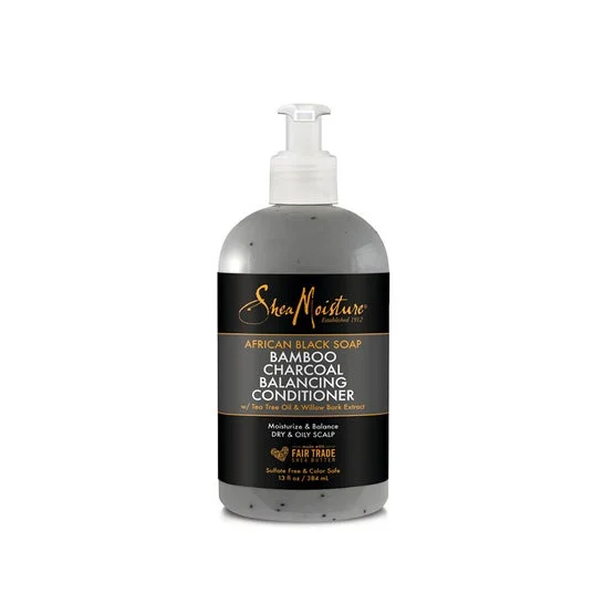 Sapone nero africano dell'idratazione di karité, carbone di bambù 384ml
