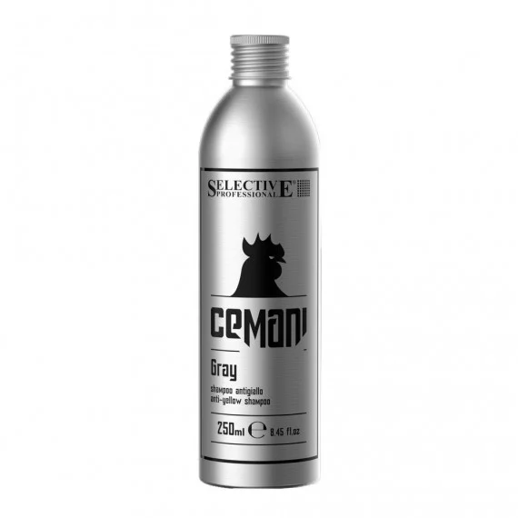 Selective Professional Cemani Gray Shampoo 250ml – shampoo uomo anti-giallo capelli grigi bianchi