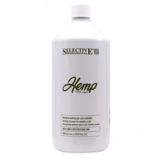 Selective Professional Hemp Soothing Shampoo 1000ml - shampoo lenitivo cute sensibile