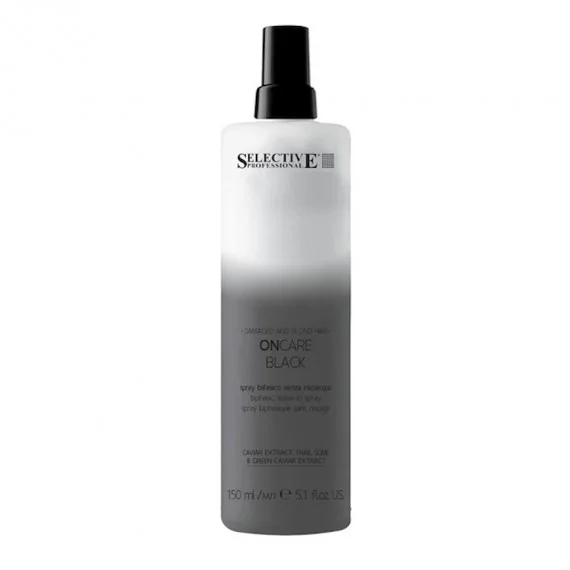 Selective Professional OnCare Black Biphasic Leave-In Spray 150ml NEW - spray bifasico rigenerante capelli biondi danneggiati