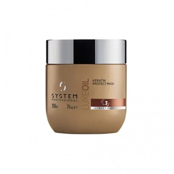 System Professional Luxe Oil Keratin Protect Mask L3 200ml NEW - maschera protettiva tutti capelli