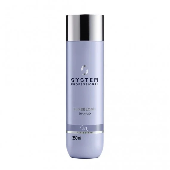 System Professional LuxeBlond Shampoo LB1 250ml - shampoo antigiallo capelli biondi bianchi grigi