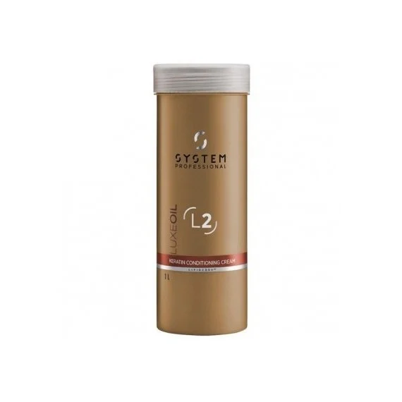 System Professional LuxeOil Keratin Conditioning Cream L2 1000ml - balsamo levigante illuminante tutti capelli