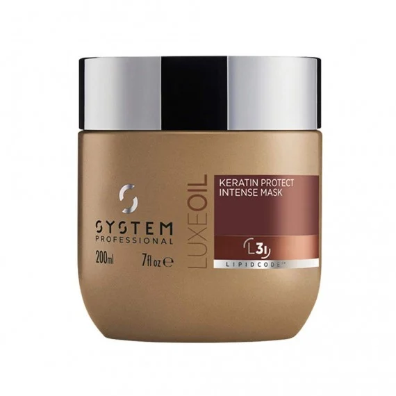System Professional LuxeOil Keratin Protect Intense Mask L3I 200ml - maschera nutriente capelli spessi