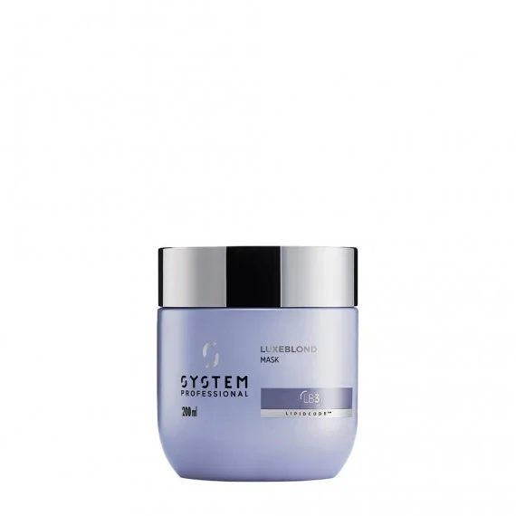 System Professional Luxeblond Mask LB3 200ml - maschera antigiallo capelli biondi bianchi