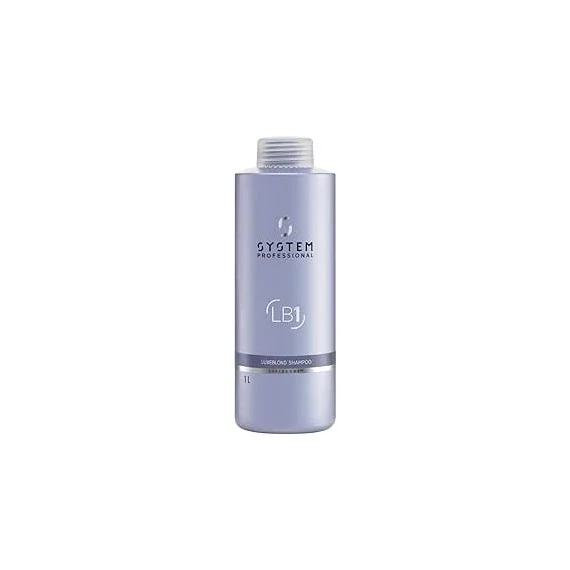 System Professional Luxeblond Shampoo LB1 1000ml - shampoo antigiallo capelli biondi bianchi grigi