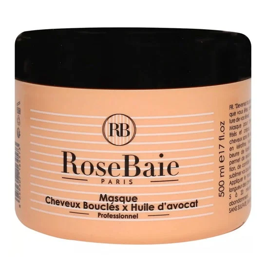 RoseBaie Mascarilla para Cabello Rizado x Aceite Aguacate 500ml