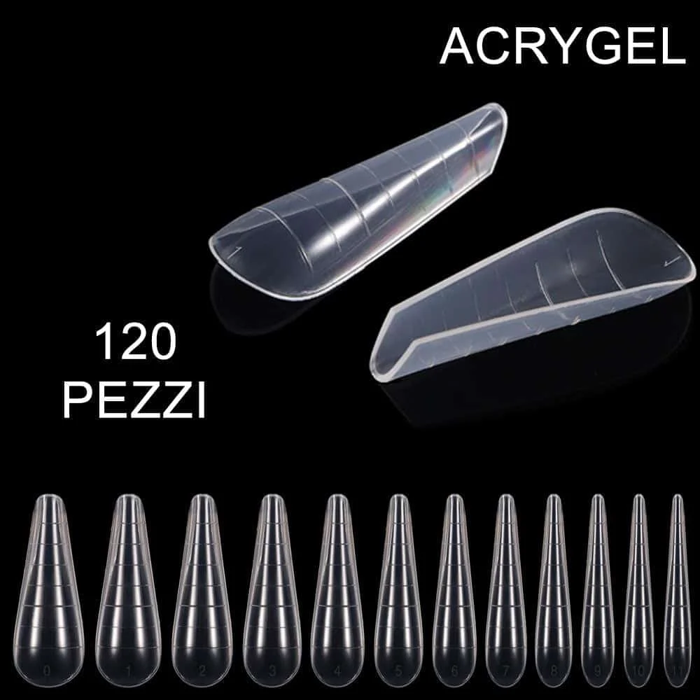 120 PUNTE PER ACRYGEL – PUNTA STRETTA A C