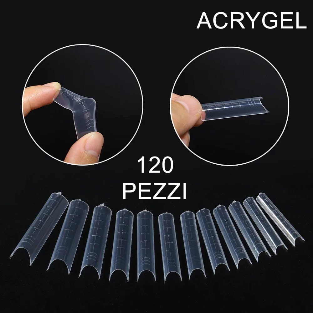 120 PUNTE PER ACRYGEL – FORMA A C