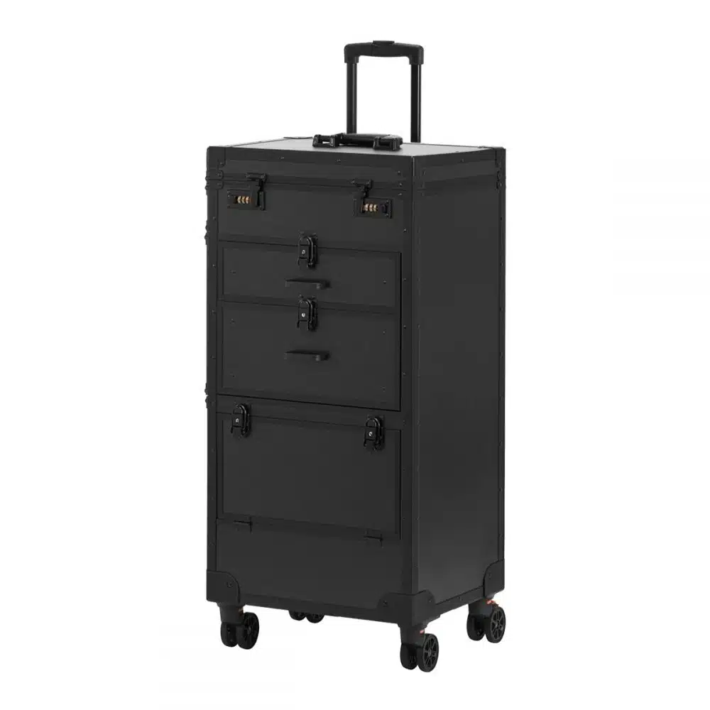 Trolley professionale da parrucchiere barbiere con ruote cassetti combinazione porta phon