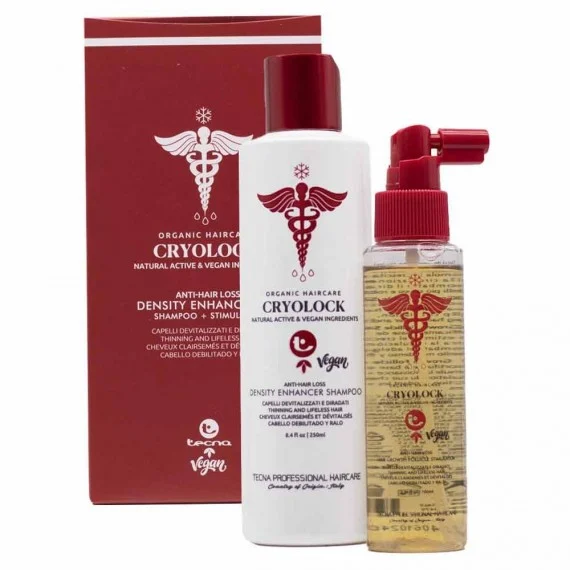 Tecna Cryolock Density Enhancer Set Shampoo 250ml + Stimulator 100ml - kit anticaduta