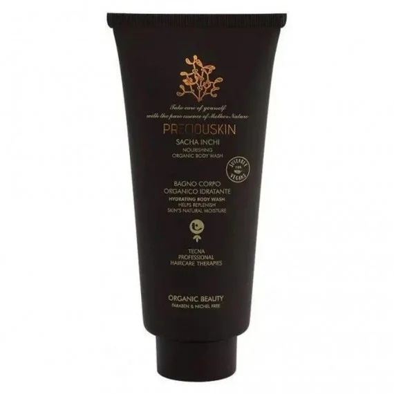Tecna Preciouskin Sacha Inchi Nourishing Organic Body Wash 200ml - bagnoschiuma corpo idratante vegano