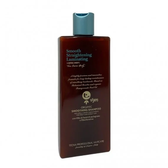 Tecna Smooth Straightening Laminating Organic Smoothing Shampoo 250ml - shampoo anti-crespo capelli ribelli indisciplinati