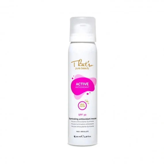 That'so Active Antioxidant SPF30 Gold Filter 100ml - mousse solare anti-age corpo illuminante protezione media
