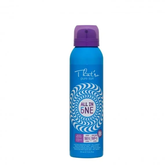 That'so All In One Spf 50/50+*/50++* Protection Plus 90ml - spray olio secco pelli sensibili protezione solare alta