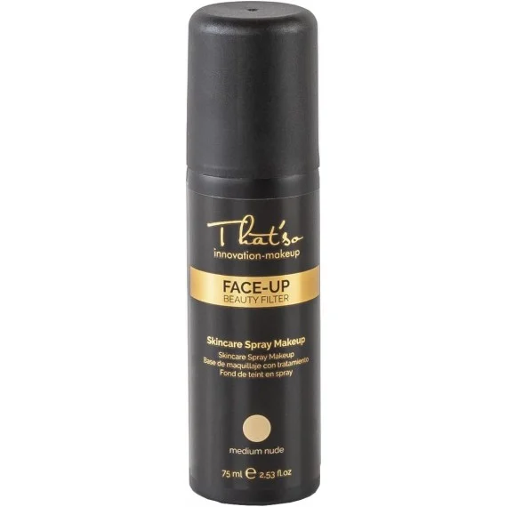 That'so Face Up Medium Nude Skincare Spray Makeup 75ml - fondotinta viso spray