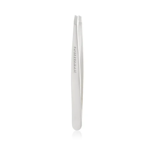 Tweezerman Studio Collection pinzetta con estremità oblique Platinum Silver