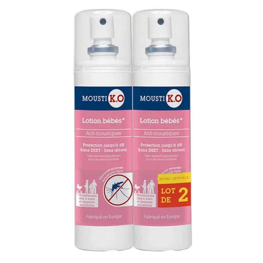 Mousti K.O. Lozione Antizanzare Da 6 Mesi 2x100ml