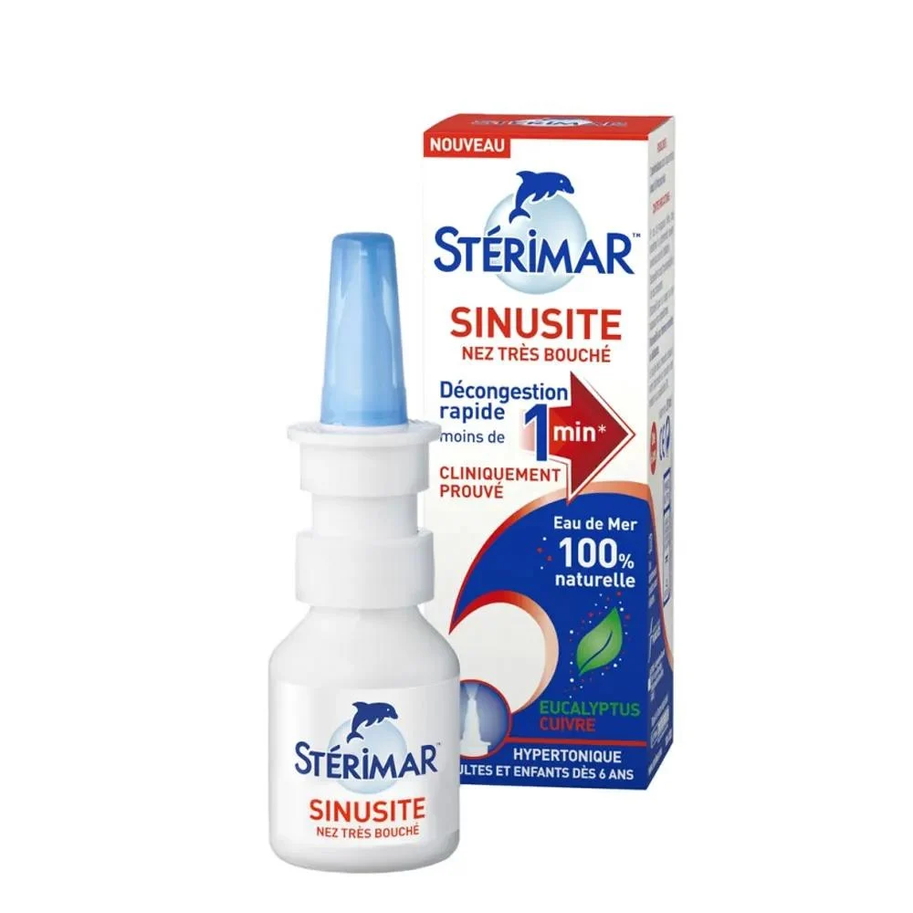 Sterimar Sinusite Naso Molto Otturato - Ipertonico - Spray Nasale 20 ml