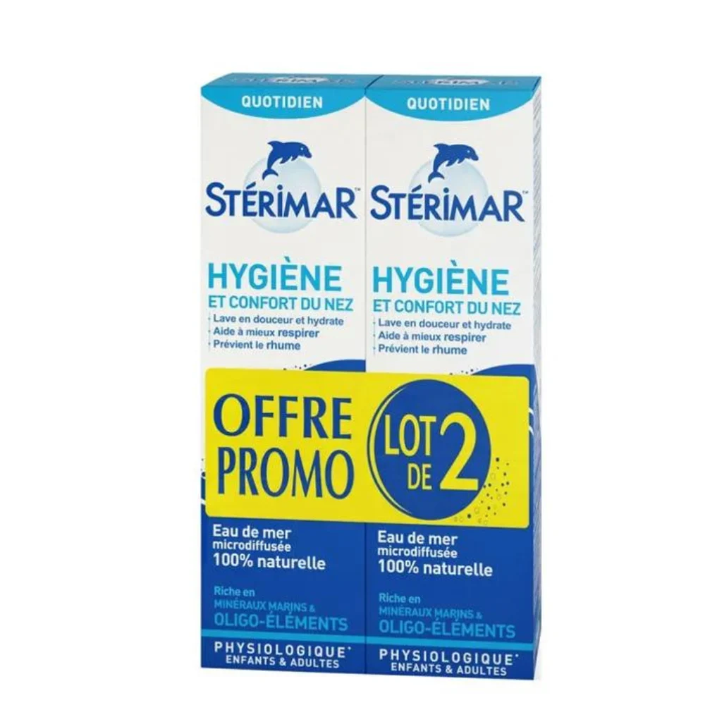 Sterimar Igiene del Naso - Fisiologica - Spray Nasale 2x100 ml Lotto × 2
