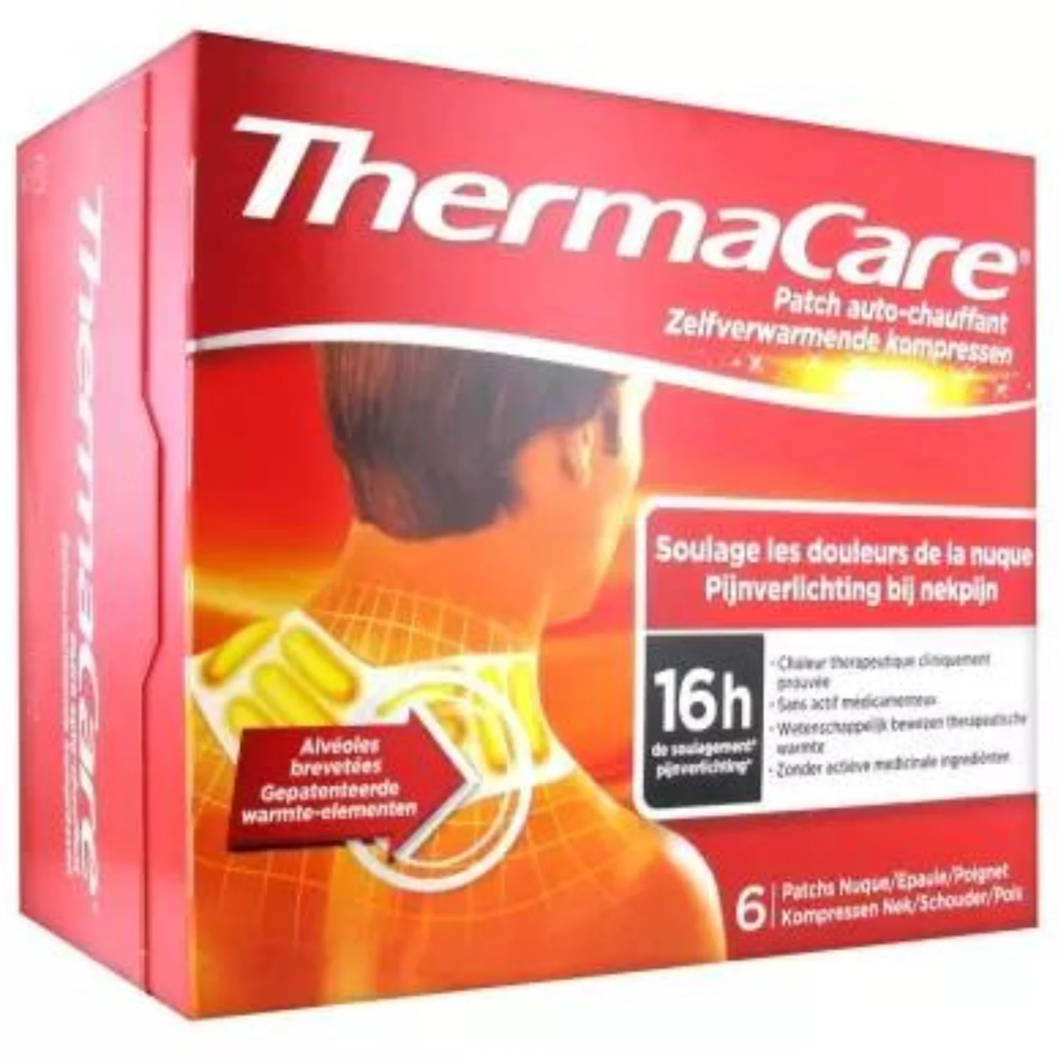 ThermaCare Patch Auto-riscaldante 16h Collo Spalla Polso 6 Patch