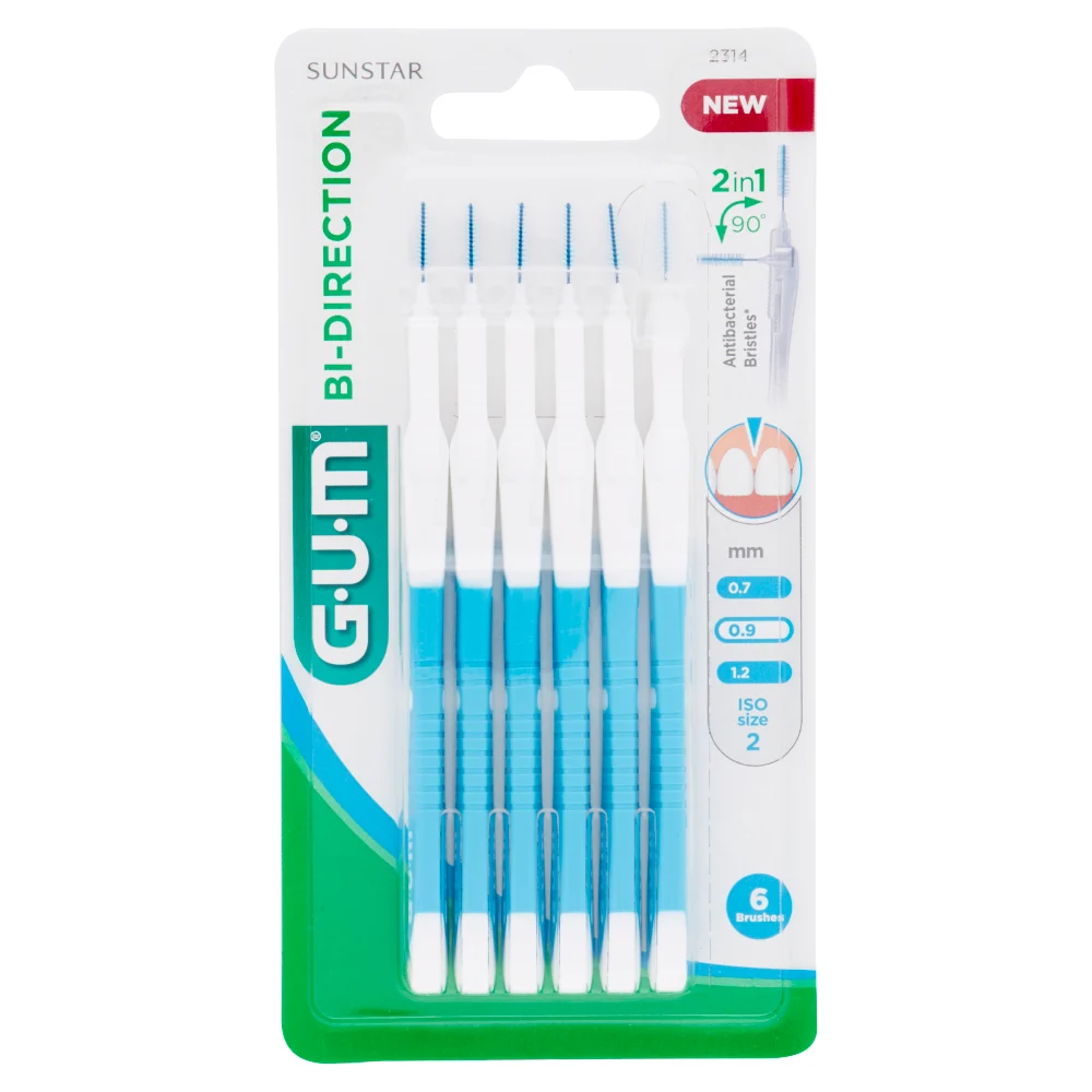 Gum spazzolini Interdentali 0.9mm X6 Proxabrush Bidirezionale