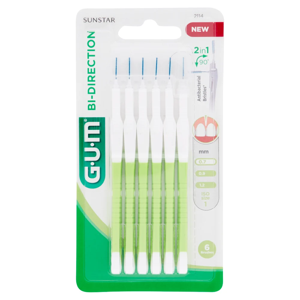 Gum Spazzoline Interdentali 0.7mm X6 Proxabrush Bidirezionale