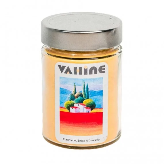 VAHINE “Zuccaro” Caramello, Zucca & Cannella 275g - candela profumata
